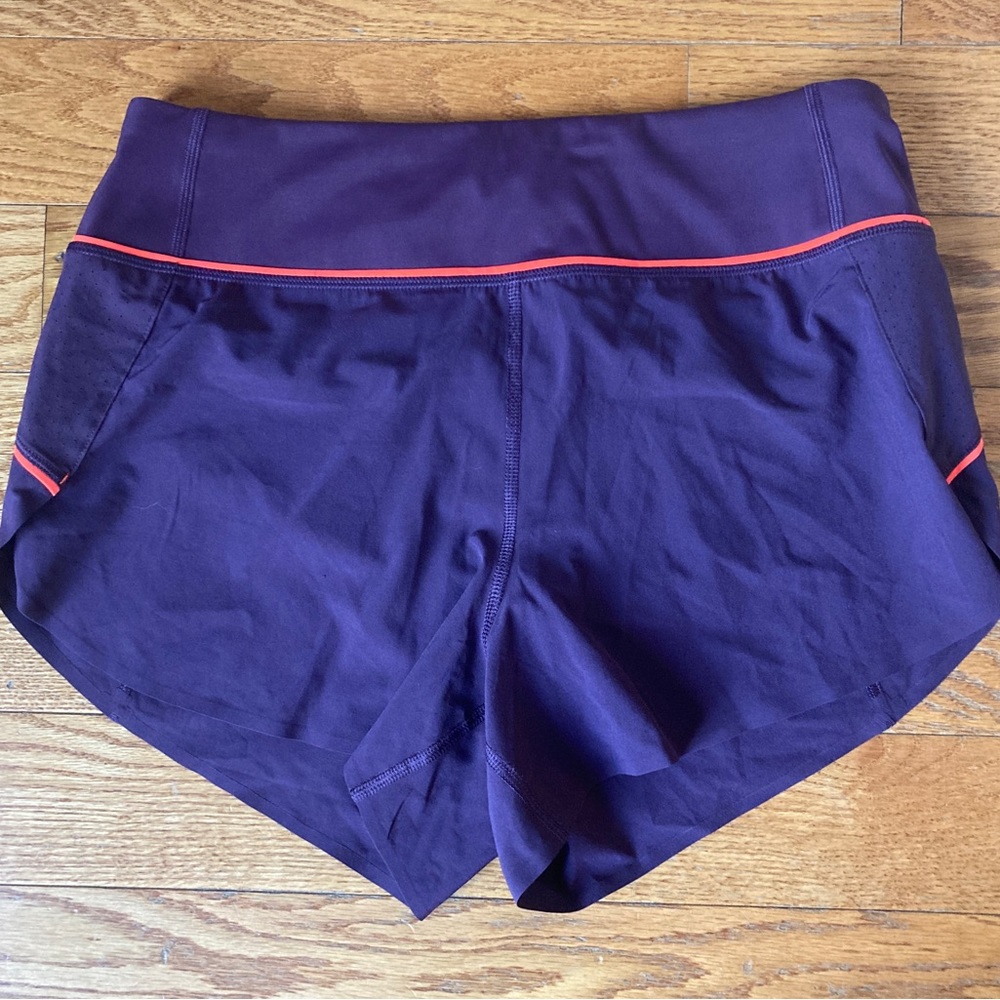 Athleta Run With It Purple Shorts Size Small
